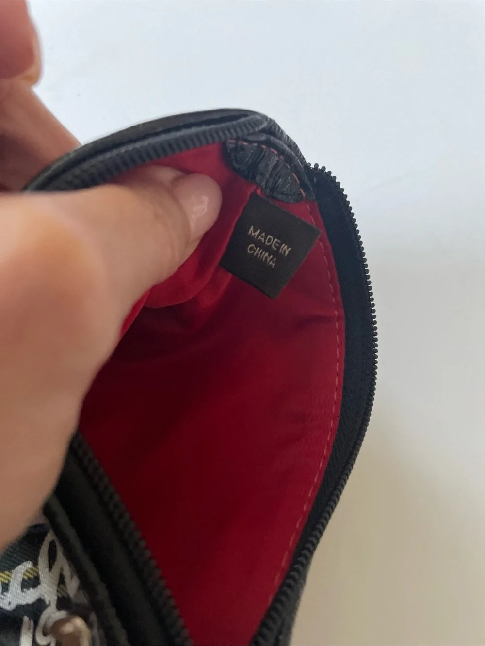 Coach Poppy Red Plaid Signature Wristlet